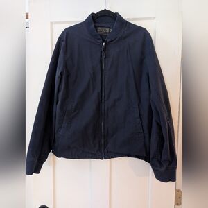 J Crew Men's Navy Blue Bomber Jacket